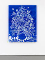 White on Blue Still Life