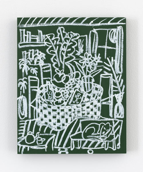 White on Green Interior