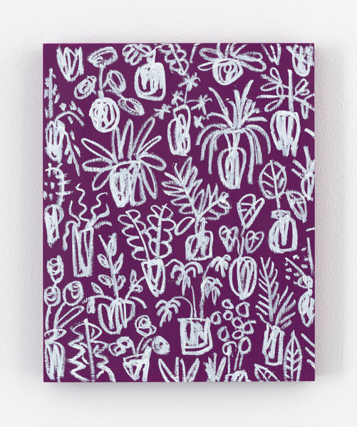 White on Purple Planted Thoughts