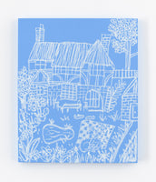 White on Light Blue Cottage